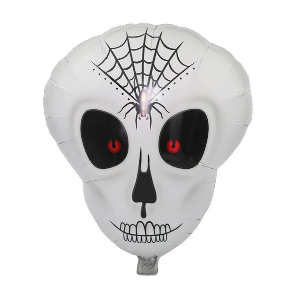 Örümcek Ağ Desenli İskelet Folyo Balon - 5