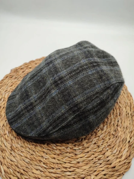 Arkası Lastikli Klasik Kasket Siyah Renk - 6