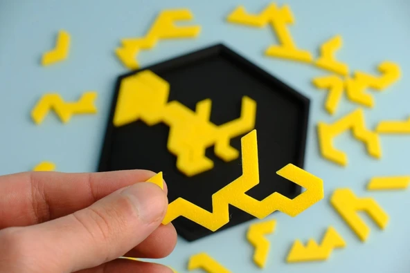 Altıgen Geometrik Tepsi Bulmacası - Ne Dersin? - Resim 4