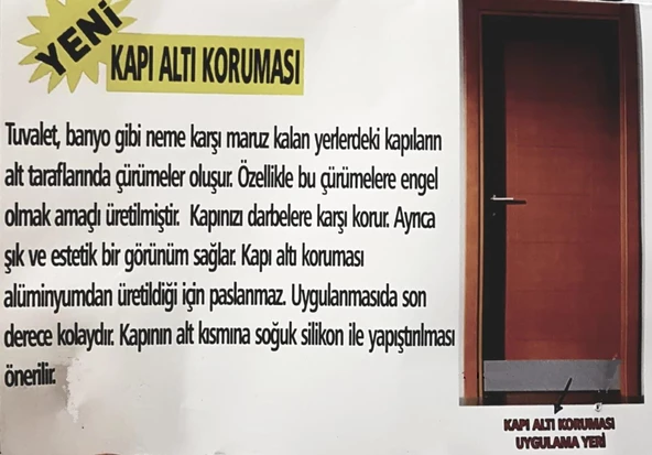 ALÜMİNYUM KAPI ALTI KORUYUCU SATEN 10X78 CM - 2