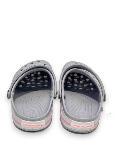 ÇOCUK CROCS CROCBAND ICONİC COMFORT GRİ PEMBE - 3