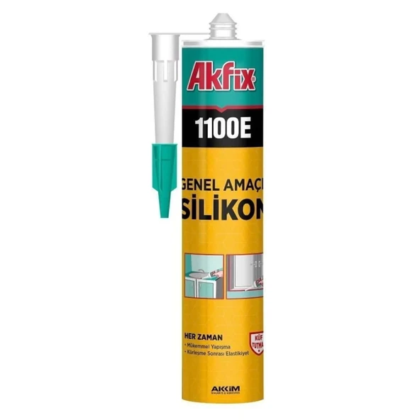 Akfix 1100E Silikon Beyaz 280gr ürün görseli