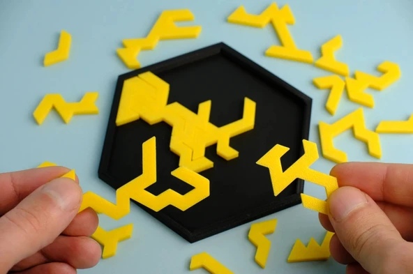 Altıgen Geometrik Tepsi Bulmacası - Ne Dersin? ürün görseli 1