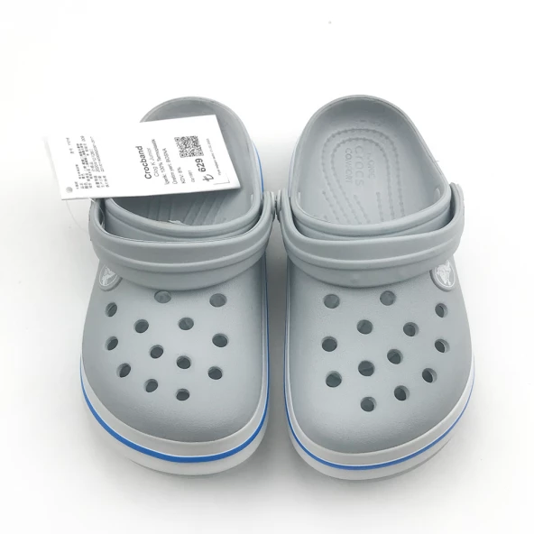 ÇOCUK CROCS CROCBAND İCONİC COMFORT GRİ MAVİ