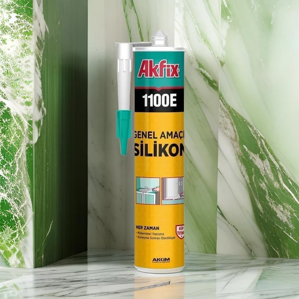 Akfix 1100E Silikon Şeffaf 280gr - 2