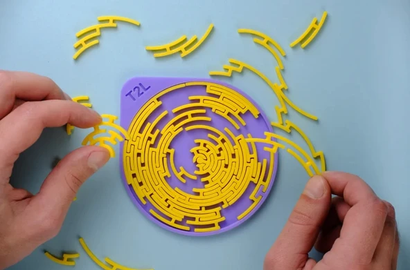 Yetişkinler İçin Yuvarlak Labirent Yapboz - Kendine Güvenen Var Mı? ürün görseli 1