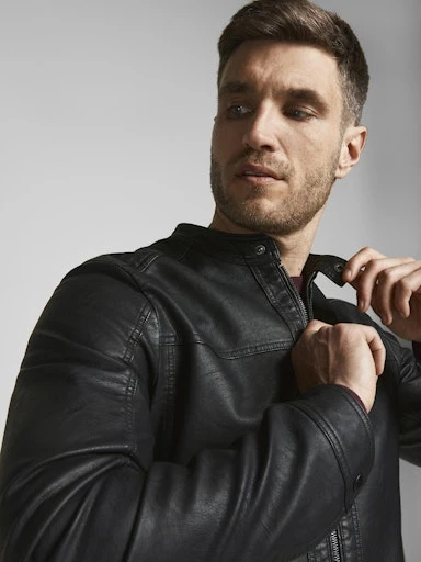 Jack Jones Erkek Warner Erkek Siyah Ceket 12182461S - Resim 8