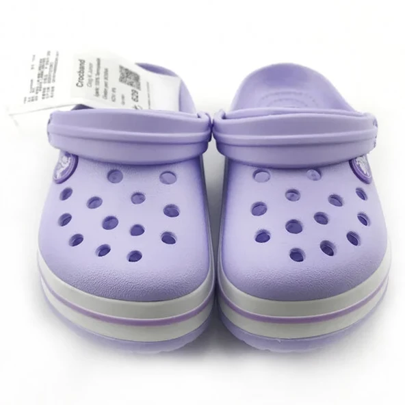 ÇOCUK CROCS CROCBAND ICONİC COMFORT LİLA BEYAZ TERLİK