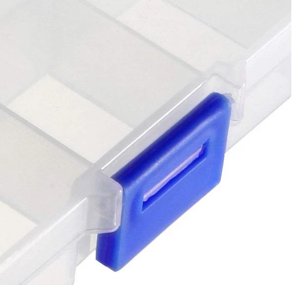 Organizer Malzeme Kutusu 10 Bölmeli Şeffaf PBB040-10 (#1) Setbox 13x7x2,4mm - 3