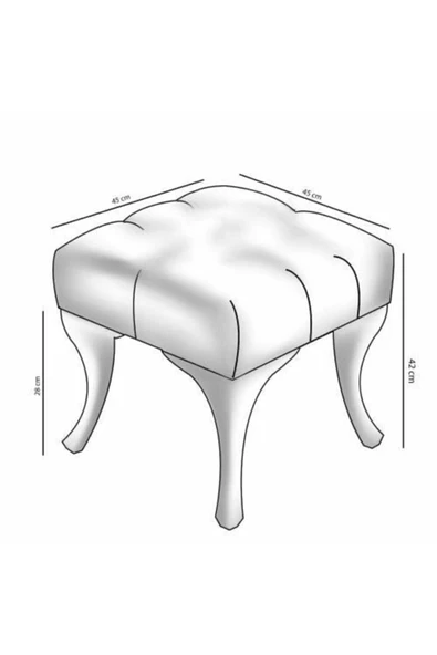 Pembe Kapitoneli Bench - Resim 2