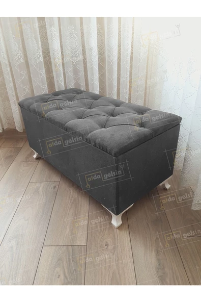 Lüks Sandıklı Kapitone Puf Bench Ayakucu Koltuk ürün görseli