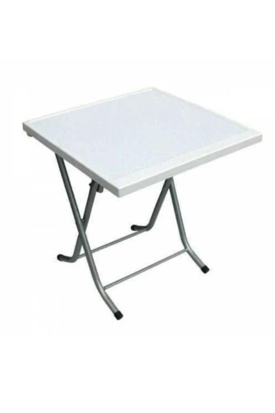 Plastik Beyaz Katlanabilir Masa (60*60) - 3