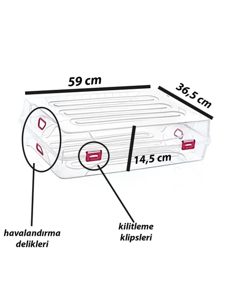 Lüx Çizme Saklama Düzenleme Kutusu BÜYÜK BOY - 8