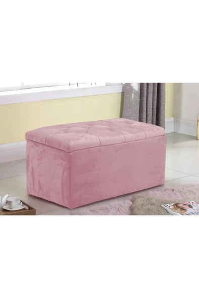 Lüks Sandıklı Kapitoneli Puf 100 cm