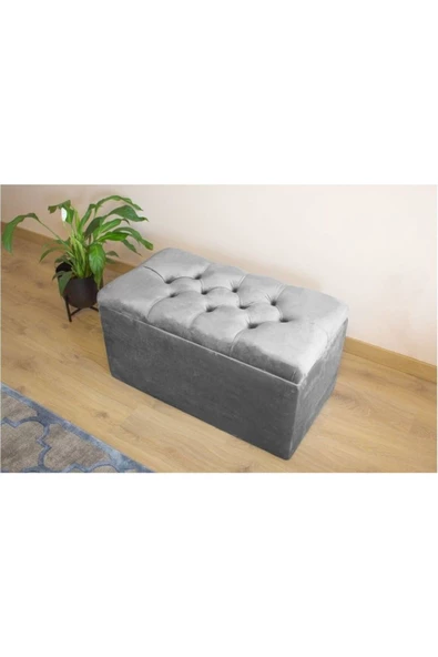 Lüks Sandıklı Kapitoneli Puf 120 cm ürün görseli