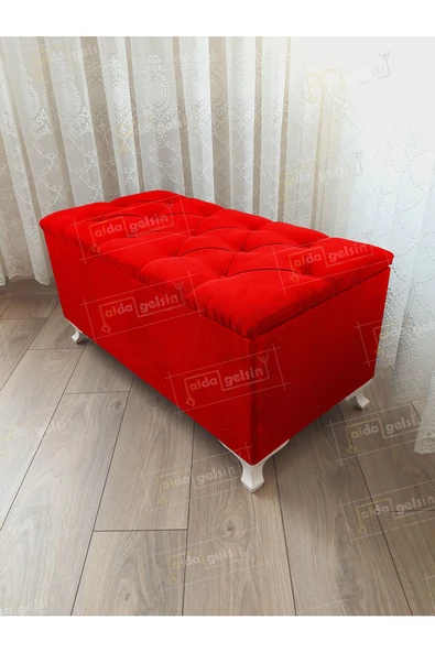 Lüks Sandıklı Kapitone Puf Bench Ayakucu Koltuk ürün görseli 1