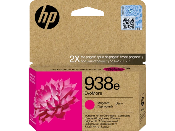 HP 4S6Y0PE 938E MAGENTA MÜREKKEP KARTUS