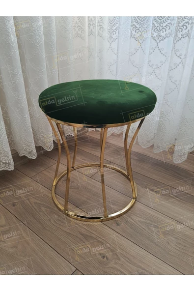Kum Saati Düz Makyaj Pufu Gold