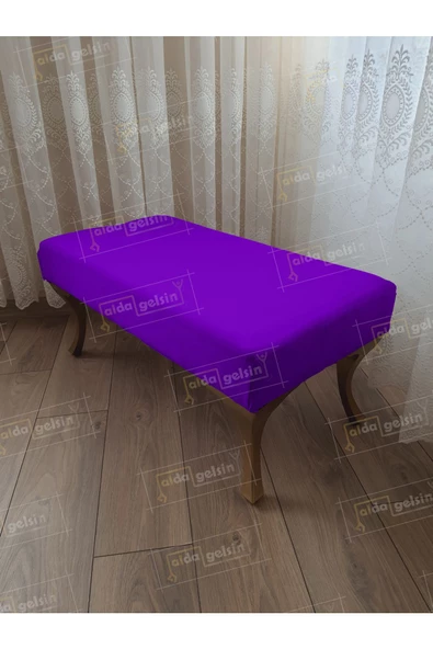 Ayak Ucu Kapı Önü Antre Düz Bench Puf Orta Sehpa Gold Ayak (110*45)