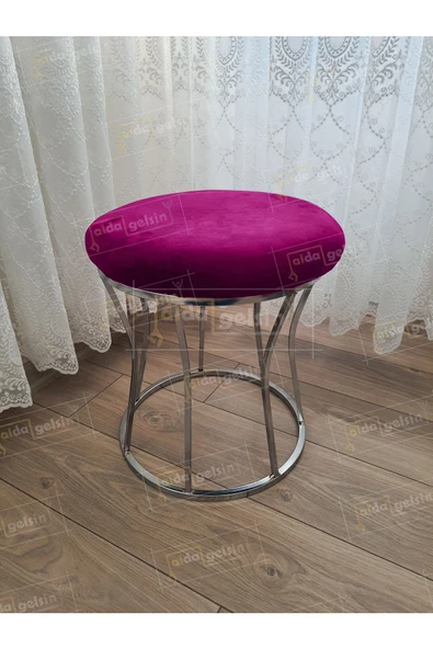 Kum Saati Düz Makyaj Pufu Gümüş