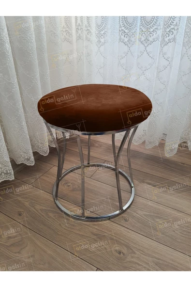 Kum Saati Düz Makyaj Pufu Gümüş ürün görseli 1