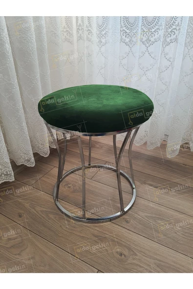 Kum Saati Düz Makyaj Pufu Gümüş ürün görseli 1