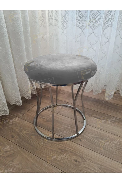 Kum Saati Düz Makyaj Pufu Gümüş ürün görseli 1