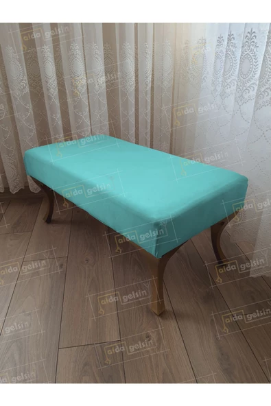 Ayak Ucu Kapı Önü Antre Düz Bench Puf Orta Sehpa Gold Ayak (120*45)