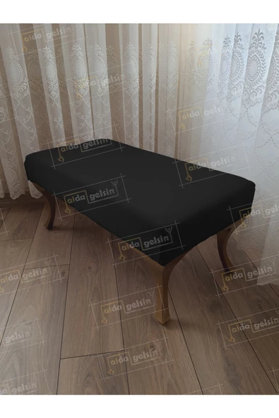 Ayak Ucu Kapı Önü Antre Düz Bench Puf Orta Sehpa Gold Ayak (100*45)