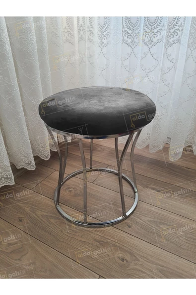 Kum Saati Düz Makyaj Pufu Gümüş ürün görseli 1