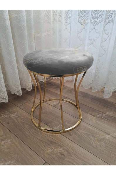 Kum Saati Düz Makyaj Pufu Gold
