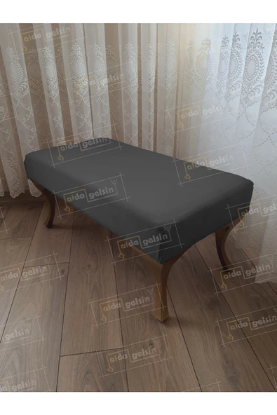 Ayak Ucu Kapı Önü Antre Düz Bench Puf Orta Sehpa Gold Ayak (100*45)