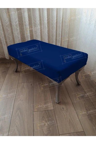 Ayak Ucu Kapı Önü Antre Düz Bench Puf Orta Sehpa Gümüş Ayak 110 cm ürün görseli 1