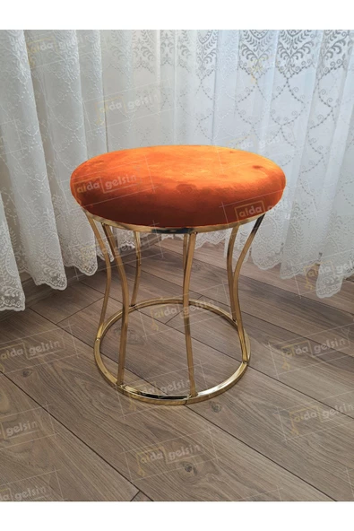 Kum Saati Düz Makyaj Pufu Gold