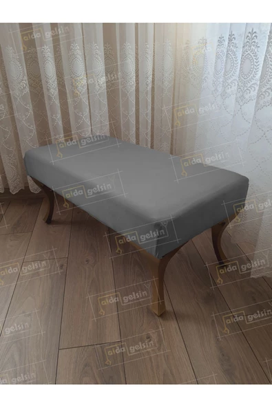 Ayak Ucu Kapı Önü Antre Düz Bench Puf Orta Sehpa Gold Ayak (120*45)