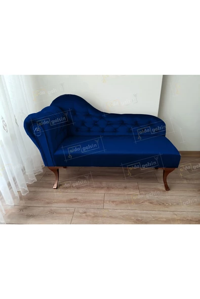Dekoratif Bihter Koltuk Josefin Puf 130 cm Ceviz Ayak