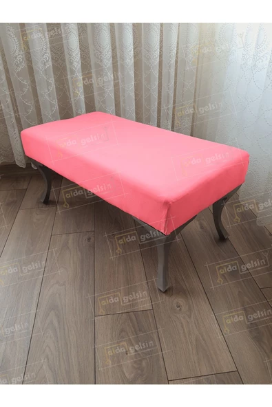 Ayak Ucu Kapı Önü Antre Düz Bench Puf Orta Sehpa Gümüş Ayak ürün görseli