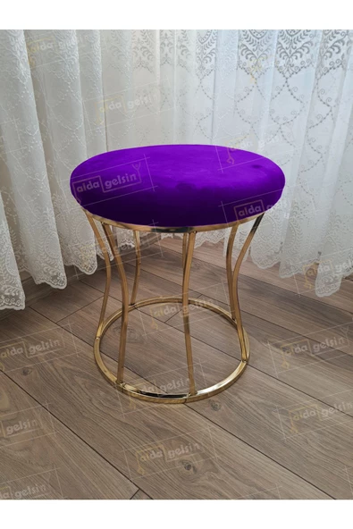 Kum Saati Düz Makyaj Pufu Gold