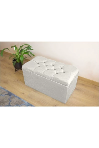 Lüks Sandıklı Kapitoneli Puf 60 cm ürün görseli 1