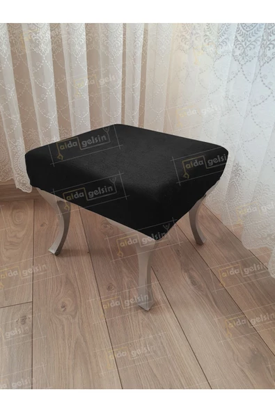 Ayak Ucu Kapı Önü Antre Düz Bench Puf Gümüş Ayak ürün görseli 1
