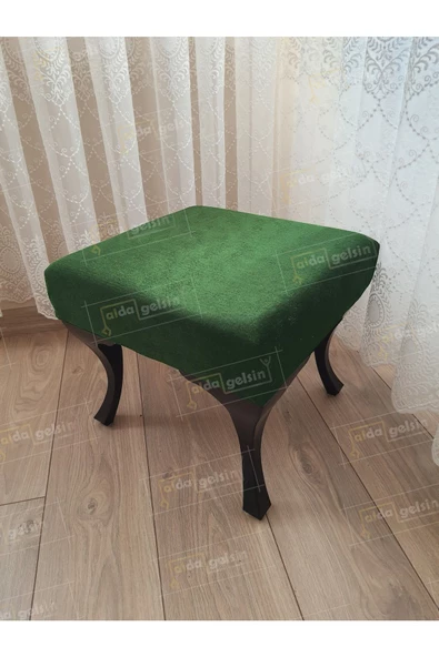 Ayak Ucu Kapı Önü Antre Düz Bench Puf Siyah Ayak