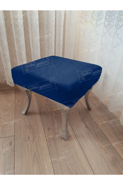 Ayak Ucu Kapı Önü Antre Düz Bench Puf Gümüş Ayak - 1