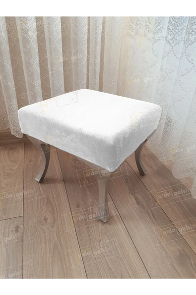Ayak Ucu Kapı Önü Antre Düz Bench Puf Gümüş Ayak ürün görseli 1