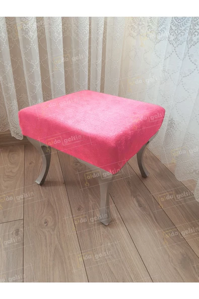 Ayak Ucu Kapı Önü Antre Düz Bench Puf Gümüş Ayak ürün görseli 1