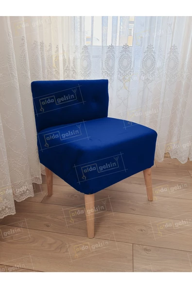 Ultra Lüks Ahşap Ayak Alda Lokum Puf ürün görseli 1