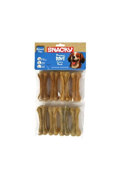 Snacky  Nat. Köpek Çiğneme Kemiği 7,5cm *8'li *180g