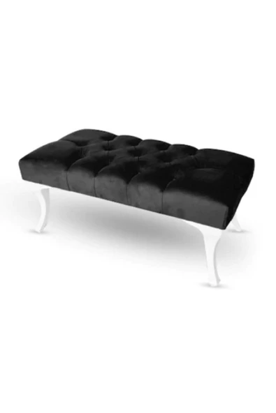 Siyah Kapitoneli Bench Puf 110 cm ürün görseli 1