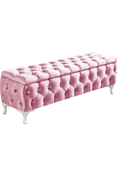 Lüks Sandıklı Chester Puf Bench Ayakucu Koltuk 120 Cm ürün görseli