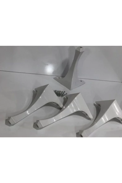 4'lü Lükens 28 cm Dekoratif Sehpa Puf Komidin Ayağı - Masa Ayakları - 28 cm - 3