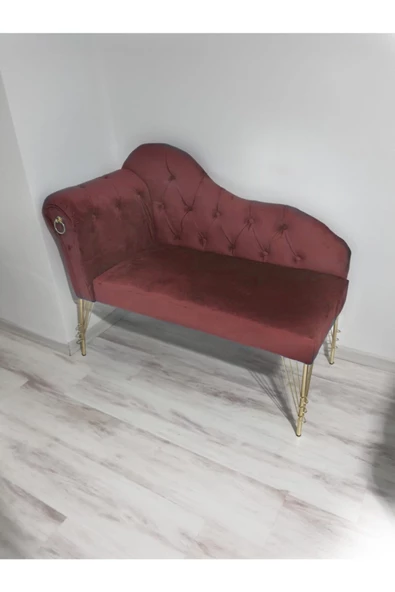 Metalda Josefin Bench Koltuk Berjer Gold Seri 130 Cm